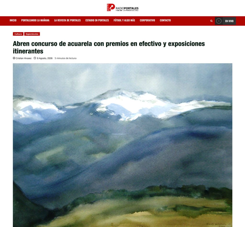 Abren concurso de acuarela con premios en efectivo y exposiciones itinerantes. Por Cristian Alvarez.
